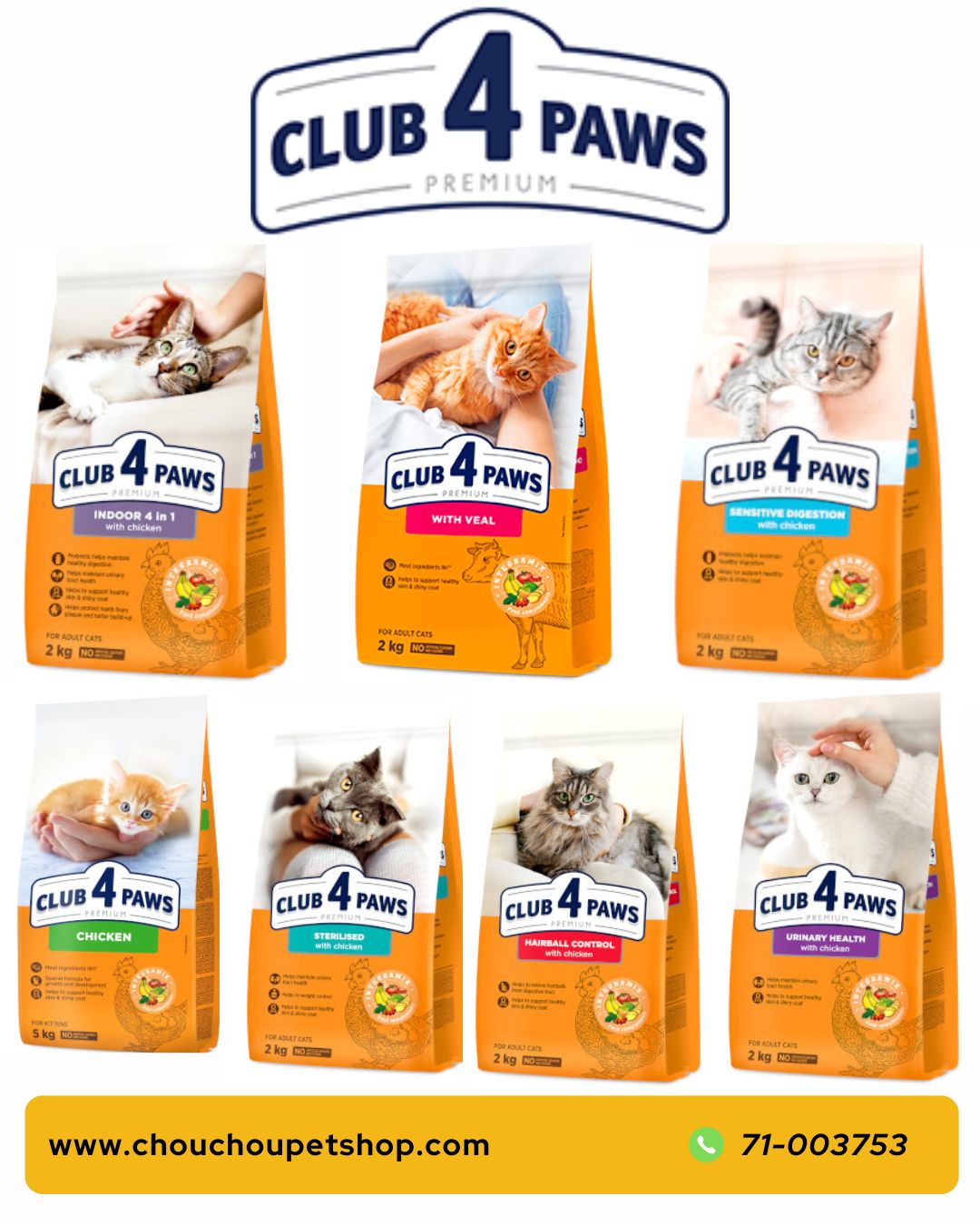 CLUB 4 PAWS 2KG