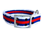 YABEIBI 3-Color Heavy-Duty Wide Canvas Dog Collar