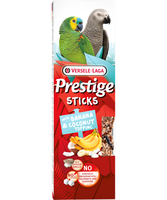 Sticks Parrots with Banana & Coconut topping 140g - 2x70g