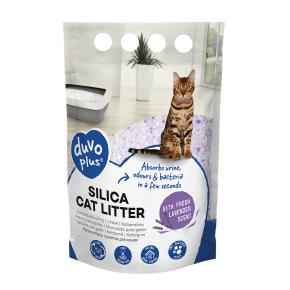 Duvo plus Premium Silica cat litter lavender