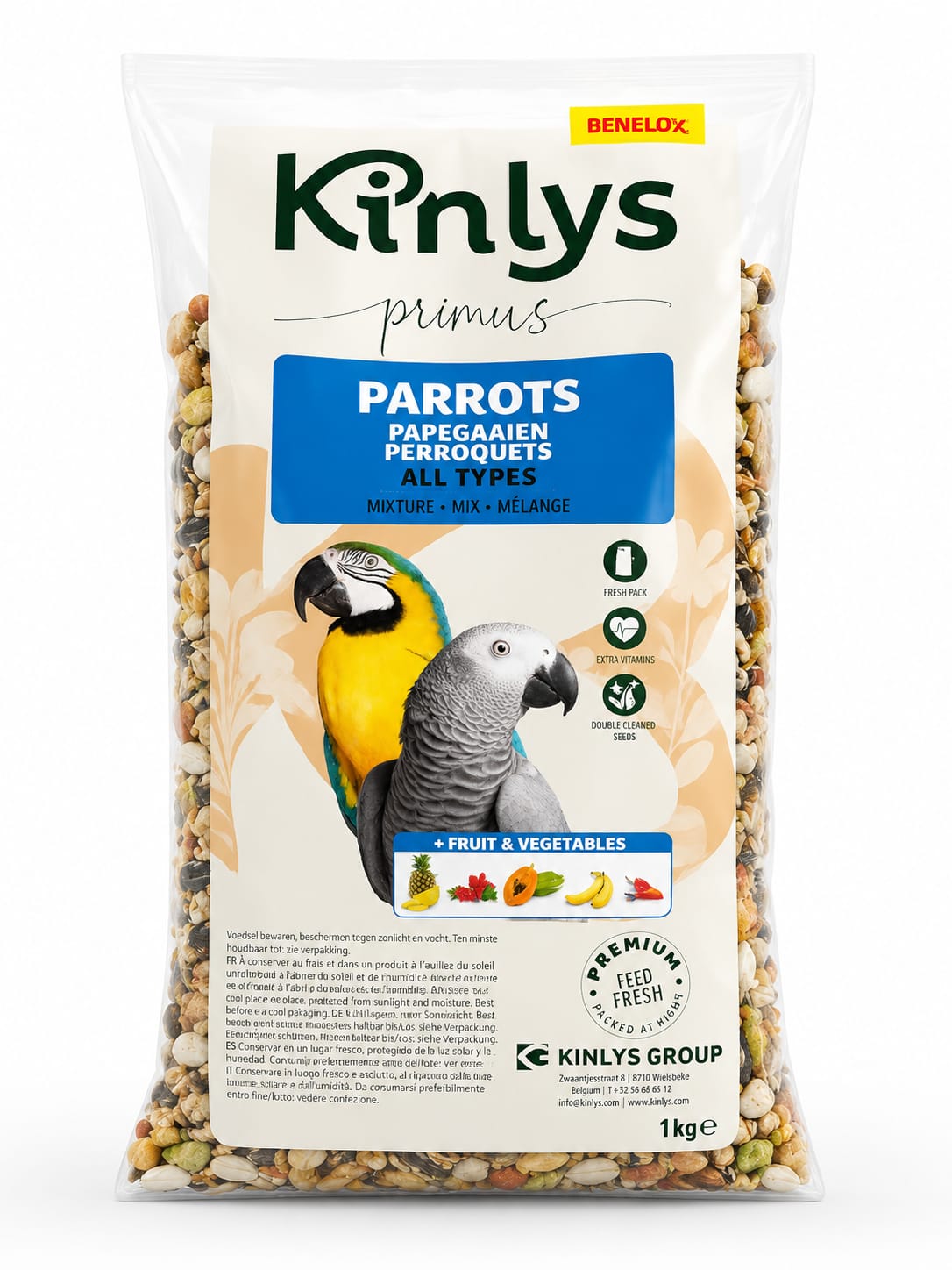 Kinlys Primus Parrot Food (800g)