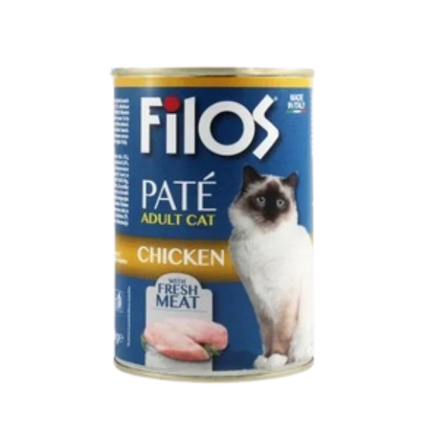 Filos Paté Adult Cat Wet Food - Chicken (400g)