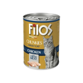 Filos Chunkies Adult Cat Wet Food - Chicken (405g)
