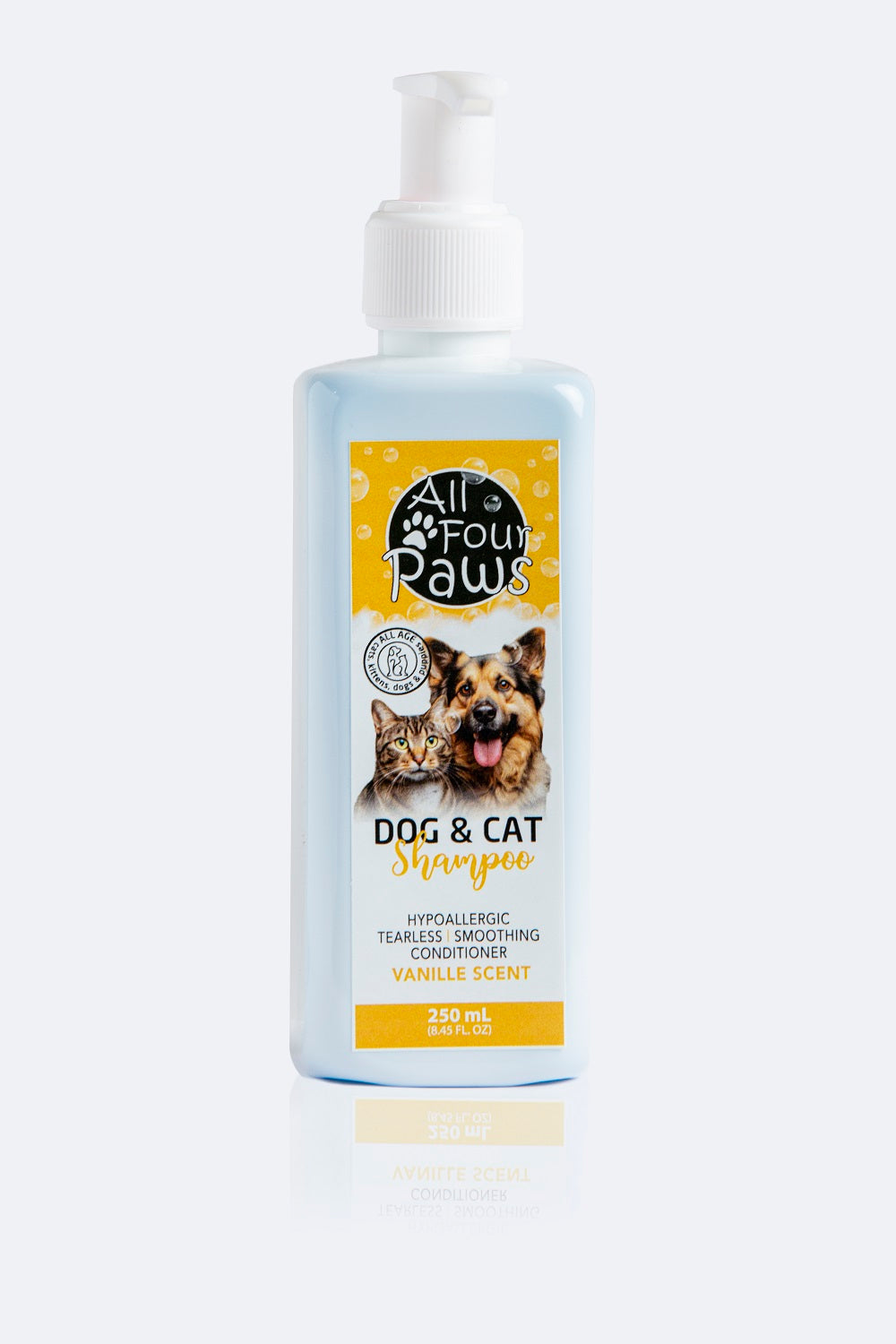All Four Paws Dog & Cat Shampoo (250ml) – Hypoallergenic & Tearless