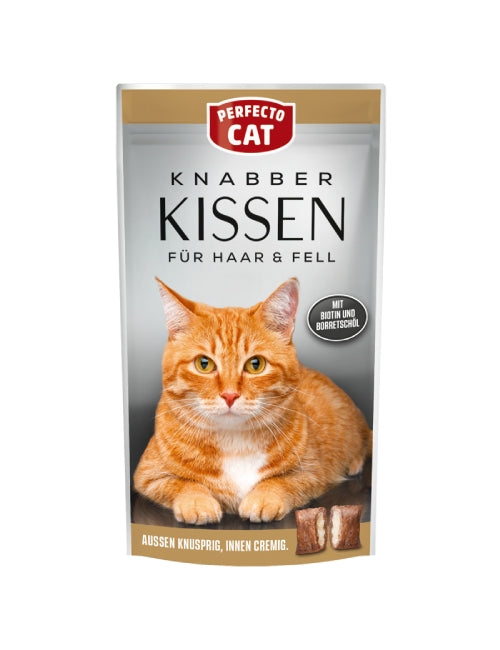 Perfecto Cat Knabber Kissen – Crunchy Cat Treats 50g