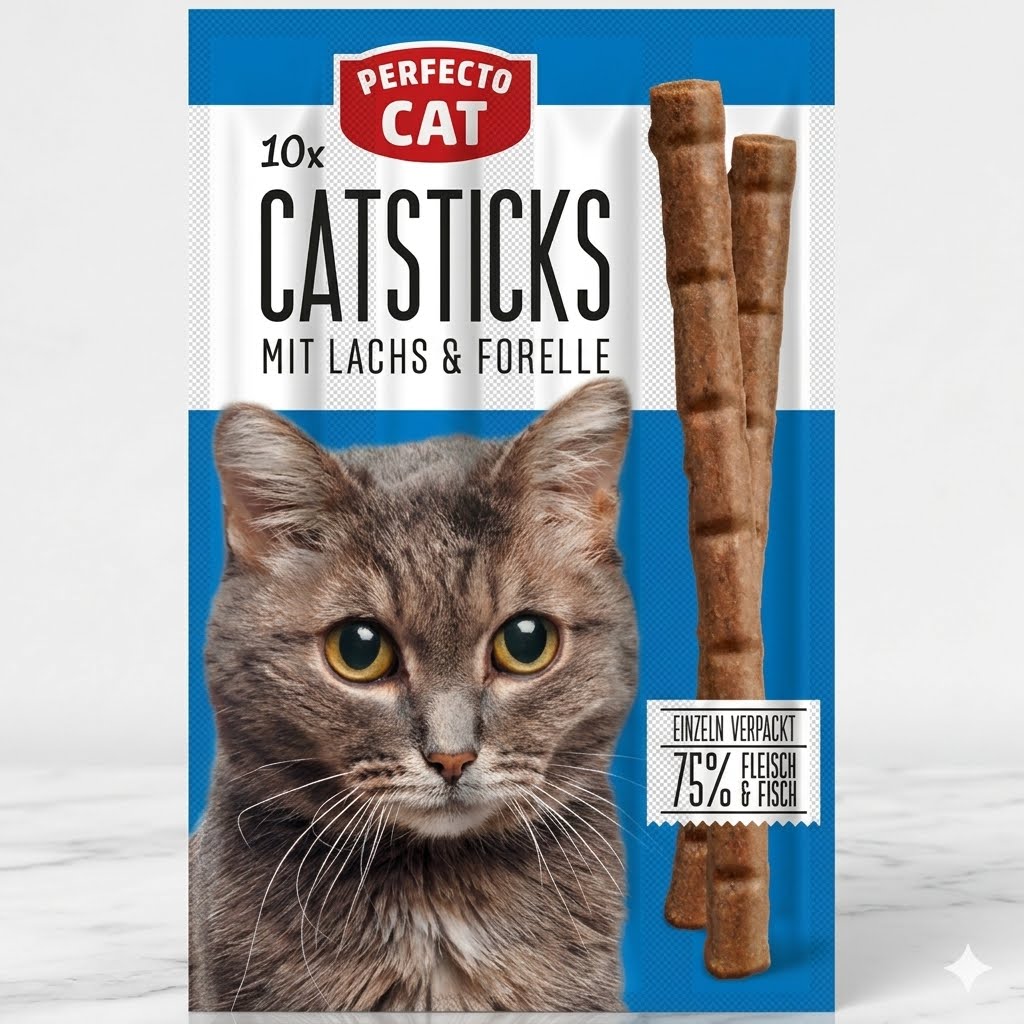 Perfecto Cat Sticks – Salmon & Trout (10-Pack) 50g