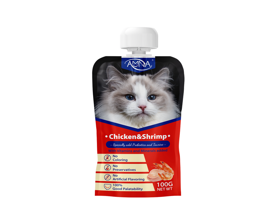 AMNA Premium Cat Spout Pouch – 100g (All Flavors)