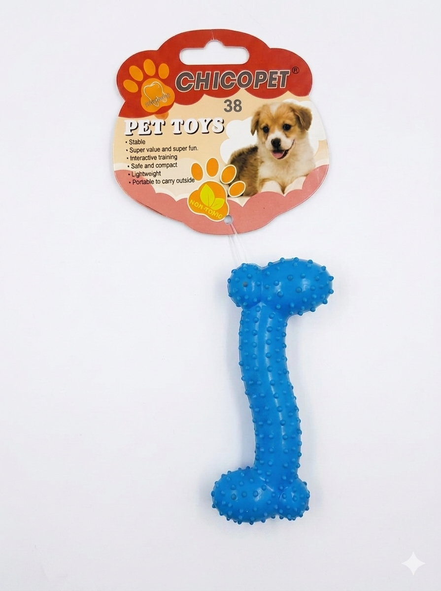 Chicopet Curved Spiky Rubber Dog Chew Toy