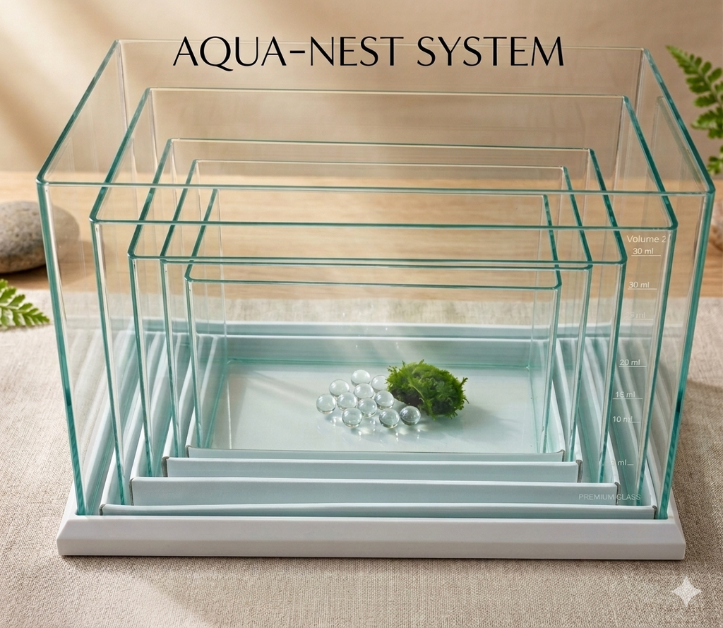 Premium Curved Glass Aquarium Tank
