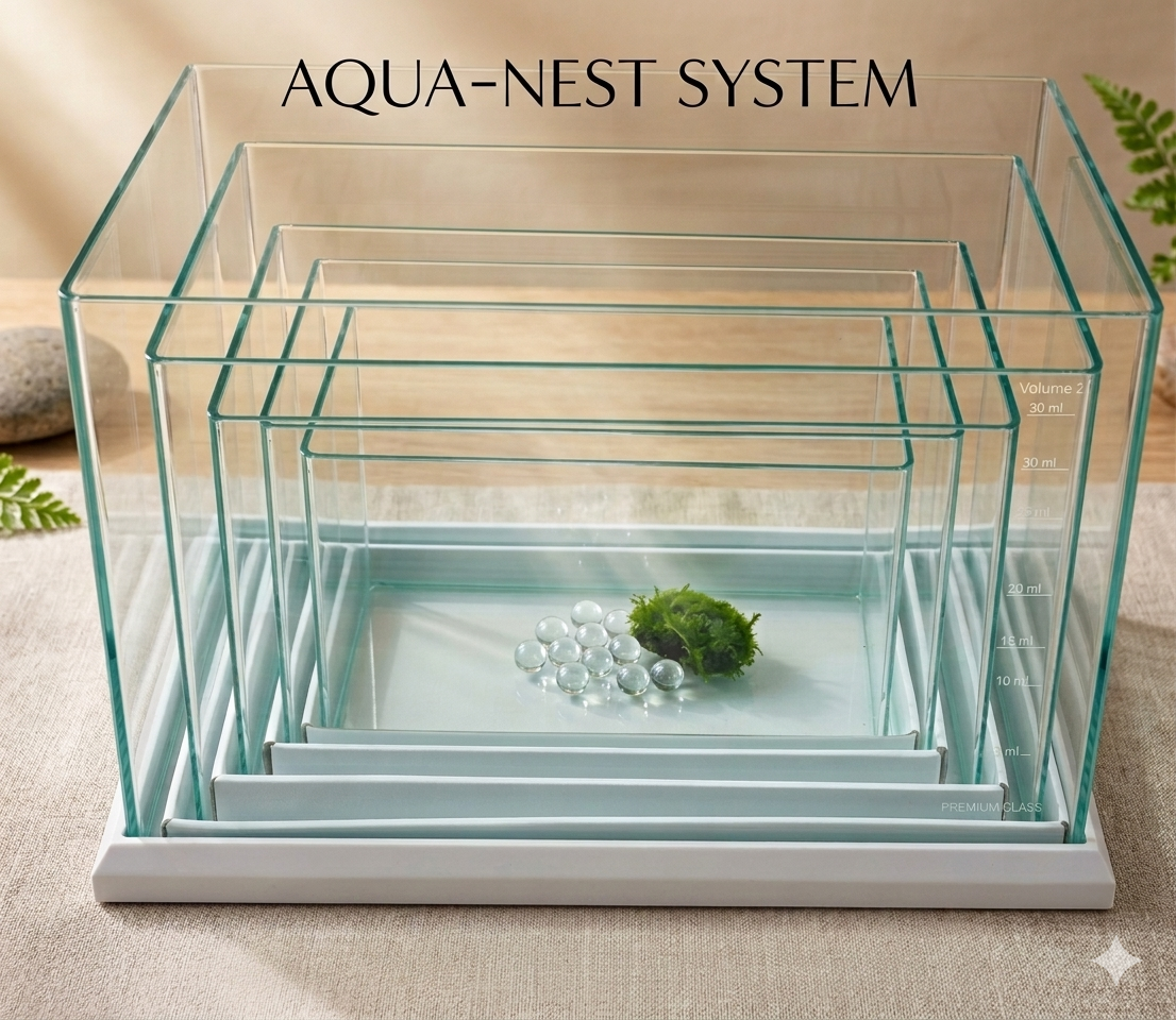 Premium Curved Glass Aquarium Tank