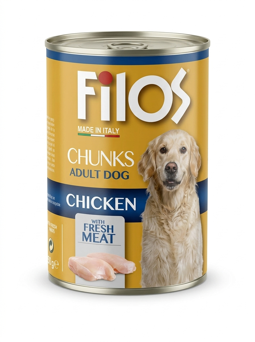 Filos Chunks Adult Dog Wet Food - Chicken