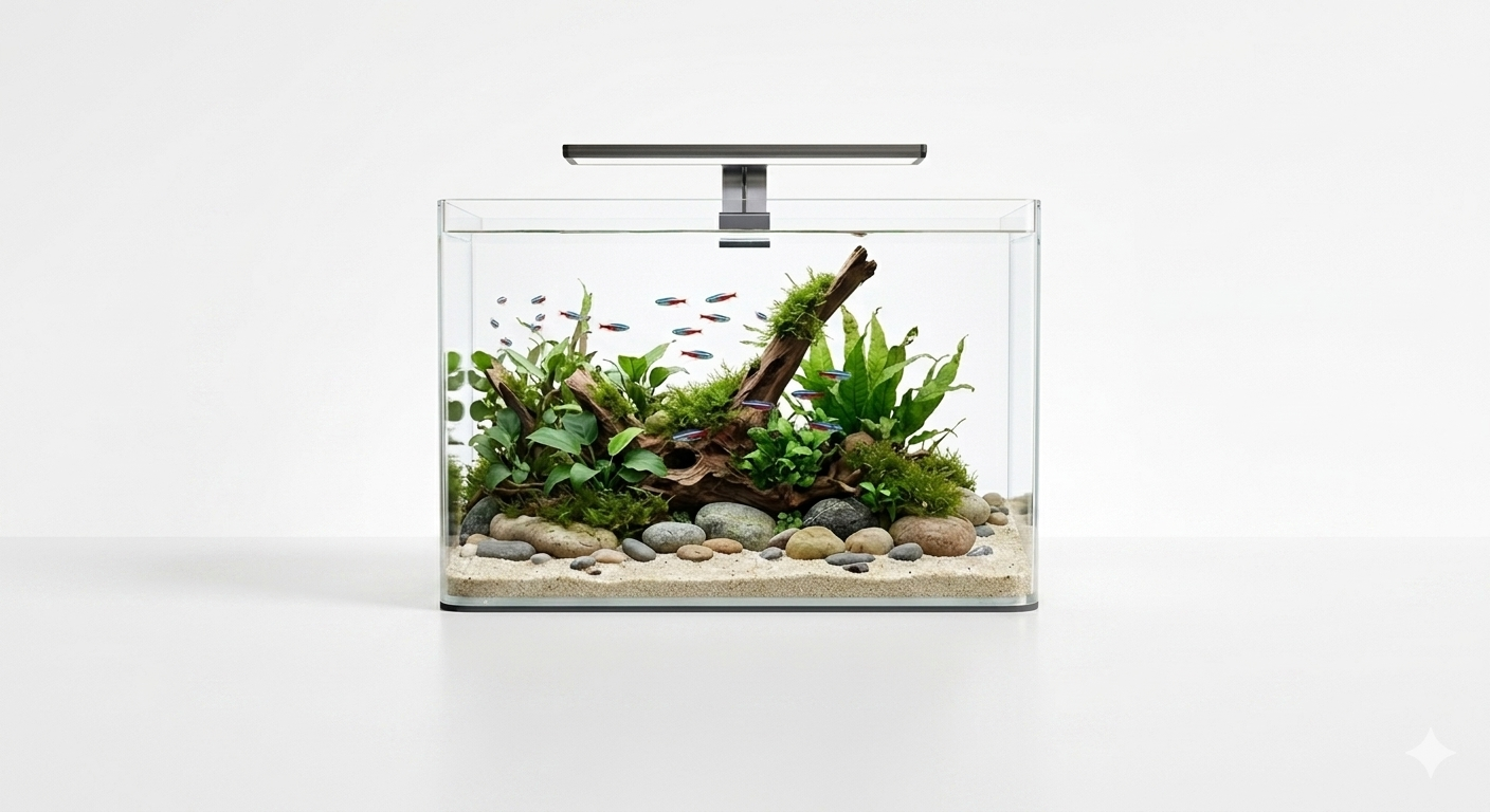 Premium Curved Glass Aquarium Tank