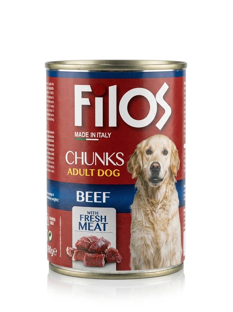 Filos Chunks Adult Dog Wet Food - Beef
