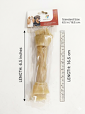 MideaPet 100% Natural Knotted Rawhide Dog Bone