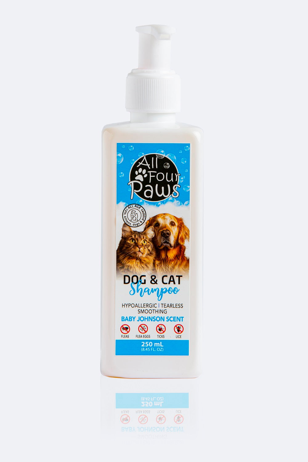 All Four Paws Dog & Cat Shampoo (250ml) – Hypoallergenic & Tearless