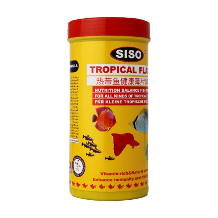 SISO Tropical Flake Fish Food – Premium Daily Balance Diet 100mL